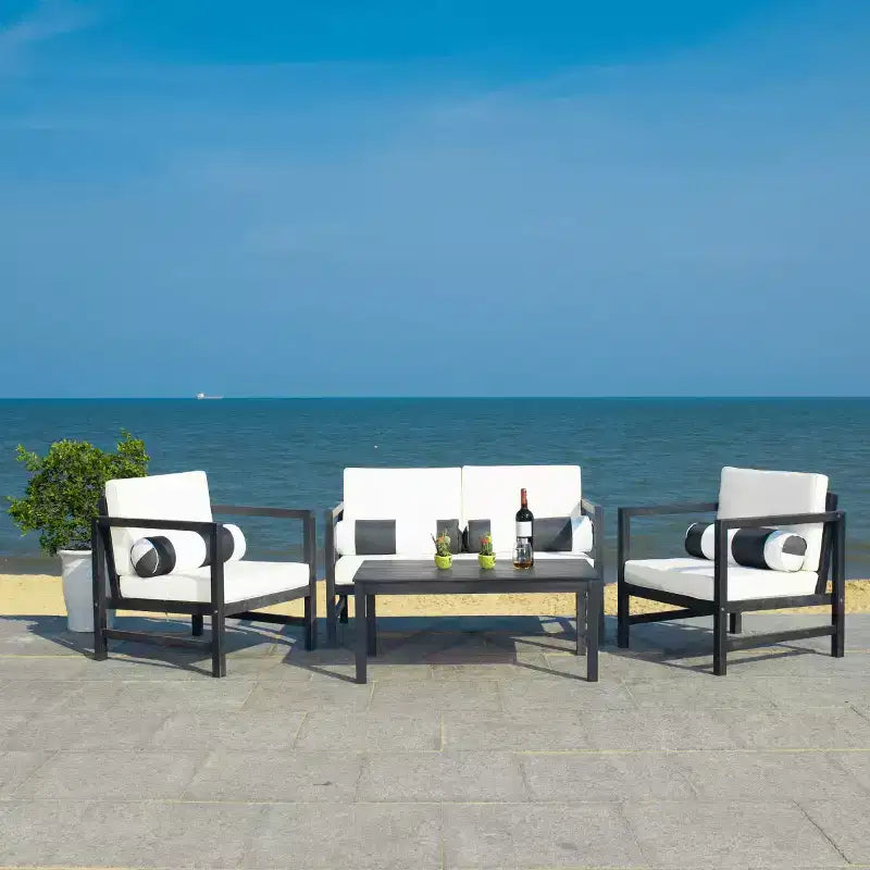 Montez 4 Piece Patio Set - Indoor/Outdoor - PAT7030 - Safavieh