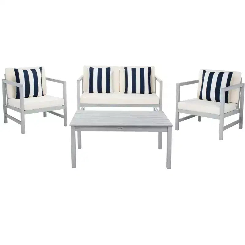 Montez 4 Piece Patio Set - Indoor/Outdoor - PAT7030 - Safavieh
