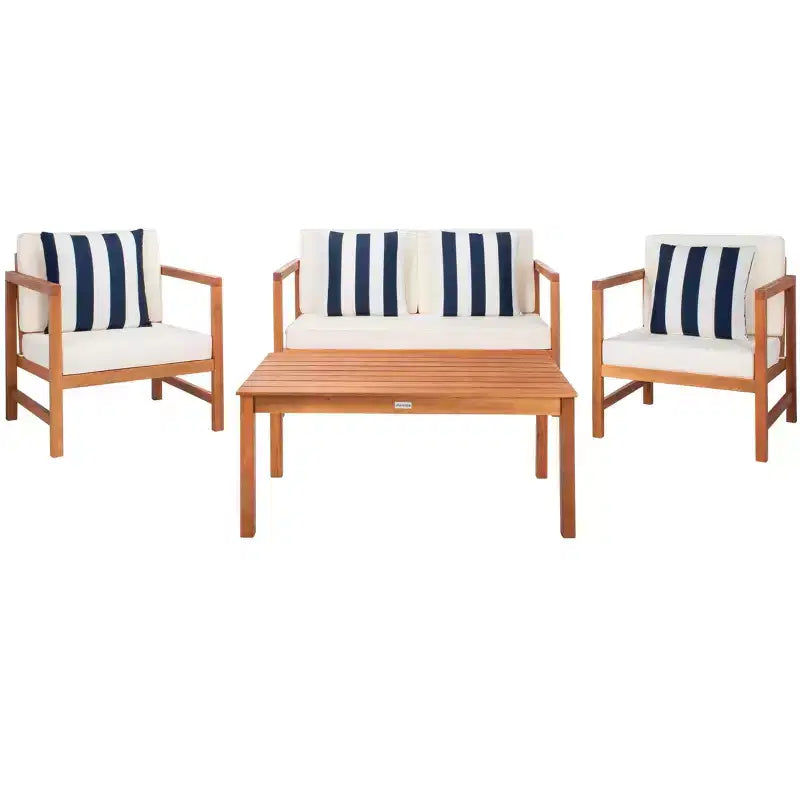 Montez 4 Piece Patio Set - Indoor/Outdoor - PAT7030 - Safavieh