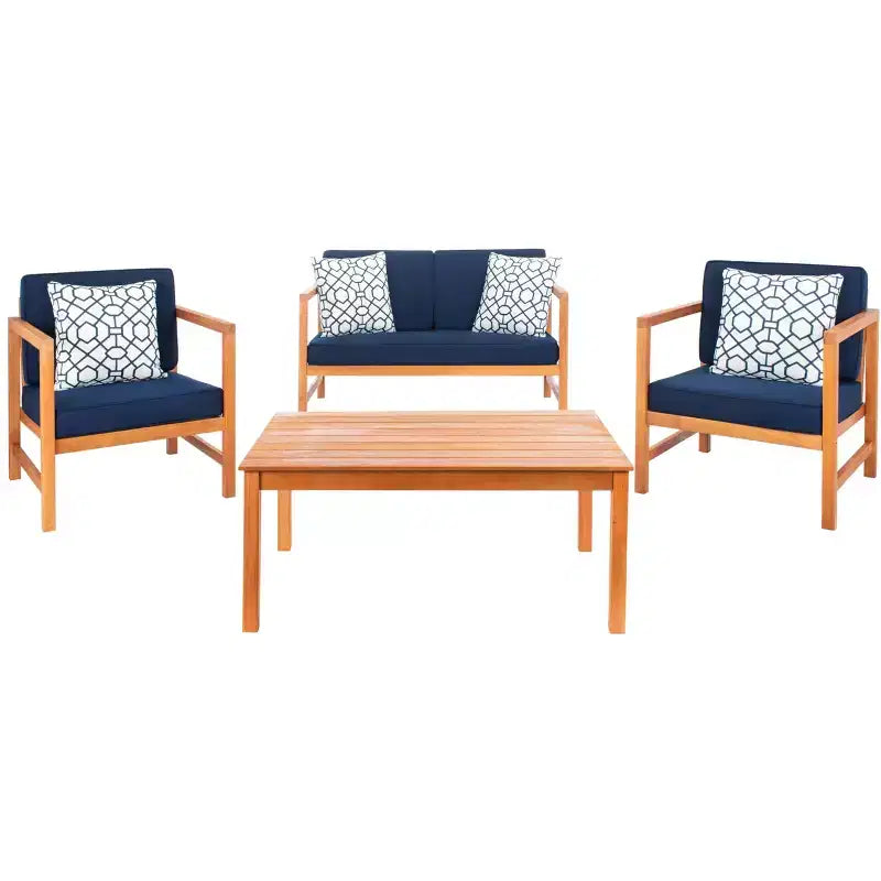 Montez 4 Piece Patio Set - Indoor/Outdoor - PAT7030 - Safavieh