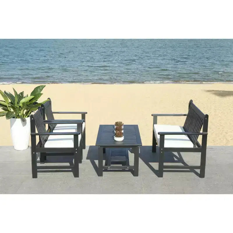 Ensemble de jardin Burbank 4 pièces - intérieur/extérieur - PAT7006 - Safavieh