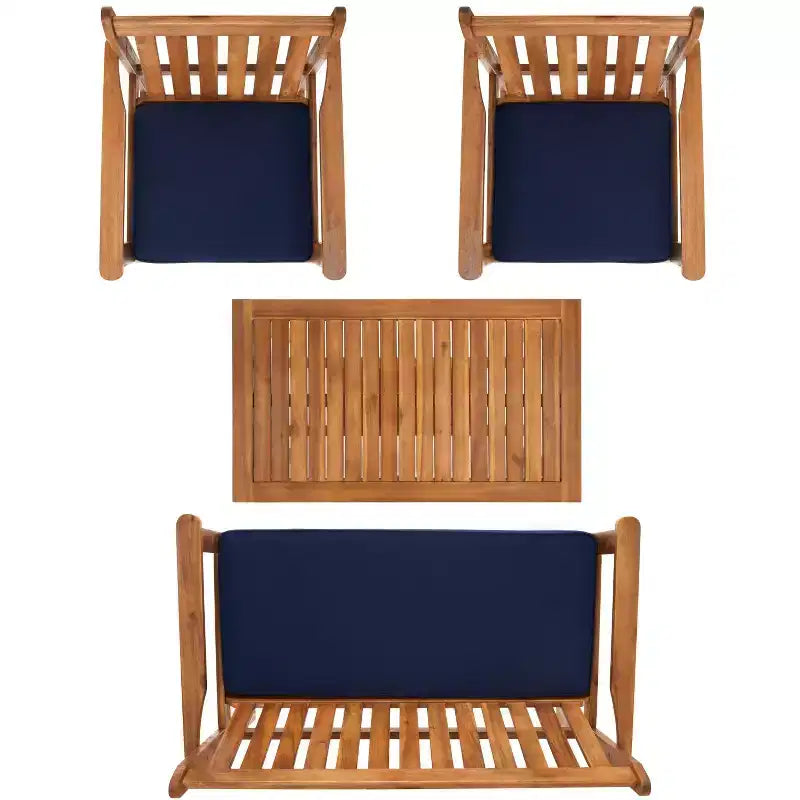 Ensemble de jardin Burbank 4 pièces - intérieur/extérieur - PAT7006 - Safavieh