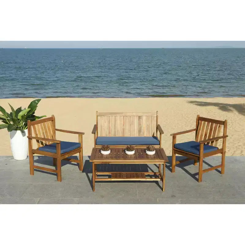 Ensemble de jardin Burbank 4 pièces - intérieur/extérieur - PAT7006 - Safavieh