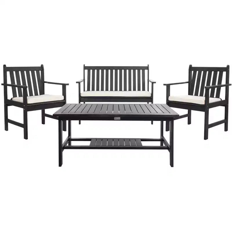 Burbank 4 Piece Patio Set - Indoor/Outdoor - PAT7006 - Safavieh