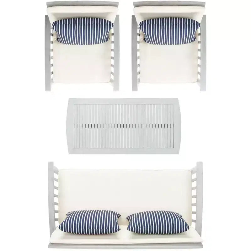 Ensemble de patio Rocklin de 4 pièces - intérieur/extérieur - PAT7007 - Safavieh