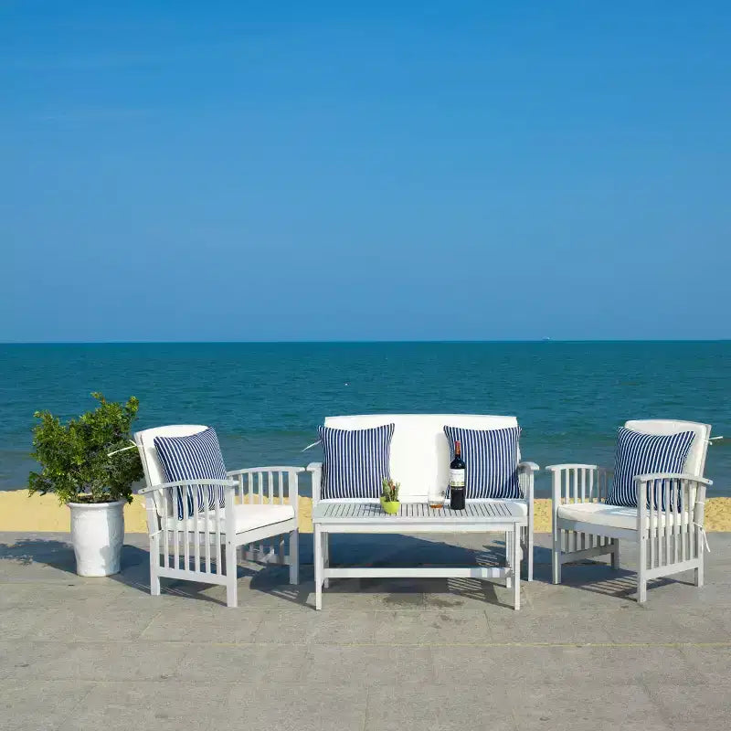 Ensemble de patio Rocklin de 4 pièces - intérieur/extérieur - PAT7007 - Safavieh