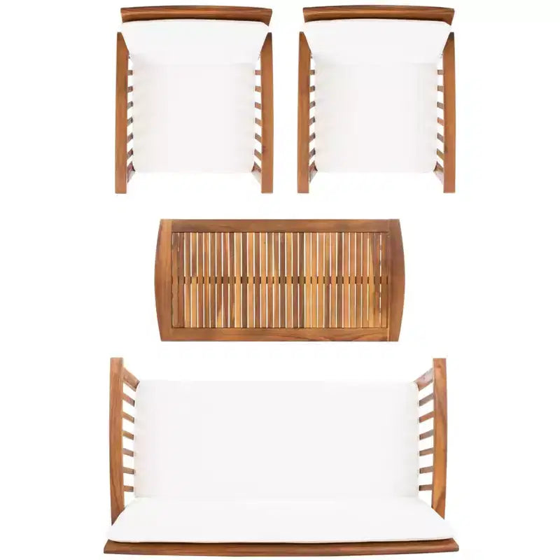 Ensemble de patio Rocklin de 4 pièces - intérieur/extérieur - PAT7007 - Safavieh