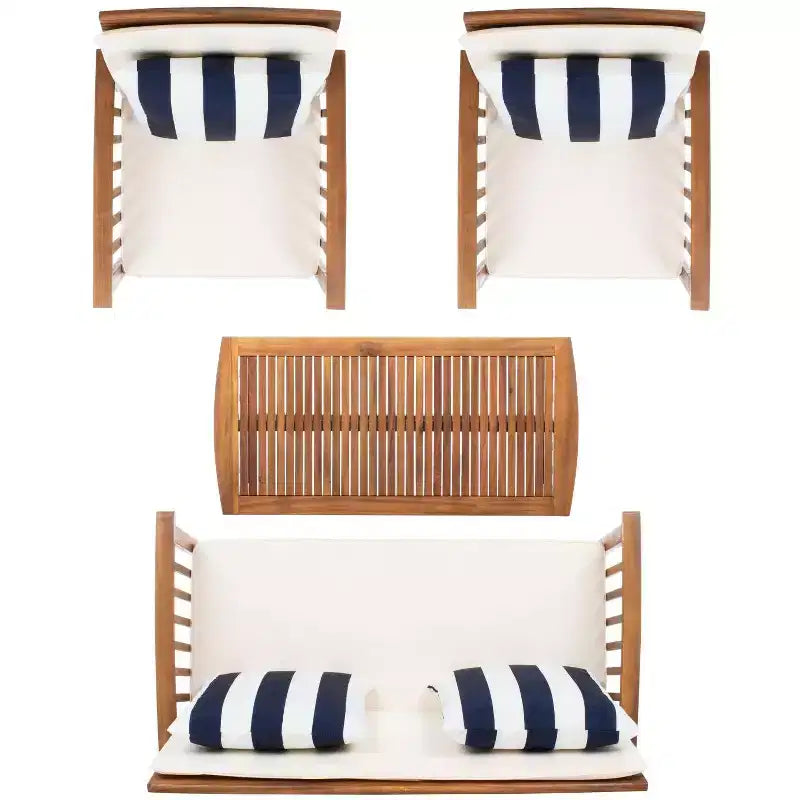 Ensemble de patio Rocklin de 4 pièces - intérieur/extérieur - PAT7007 - Safavieh