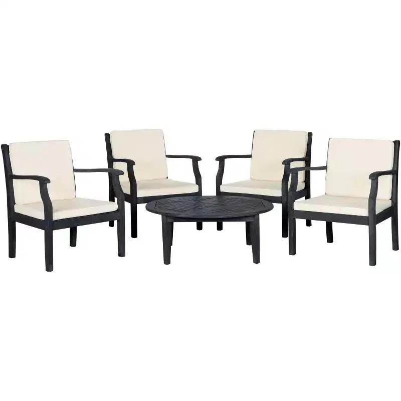 Anaheim 5-teiliges Kaffeetisch-Sitzset für die Terrasse - Innen-/Außenbereich - PAT6718 - Safavieh