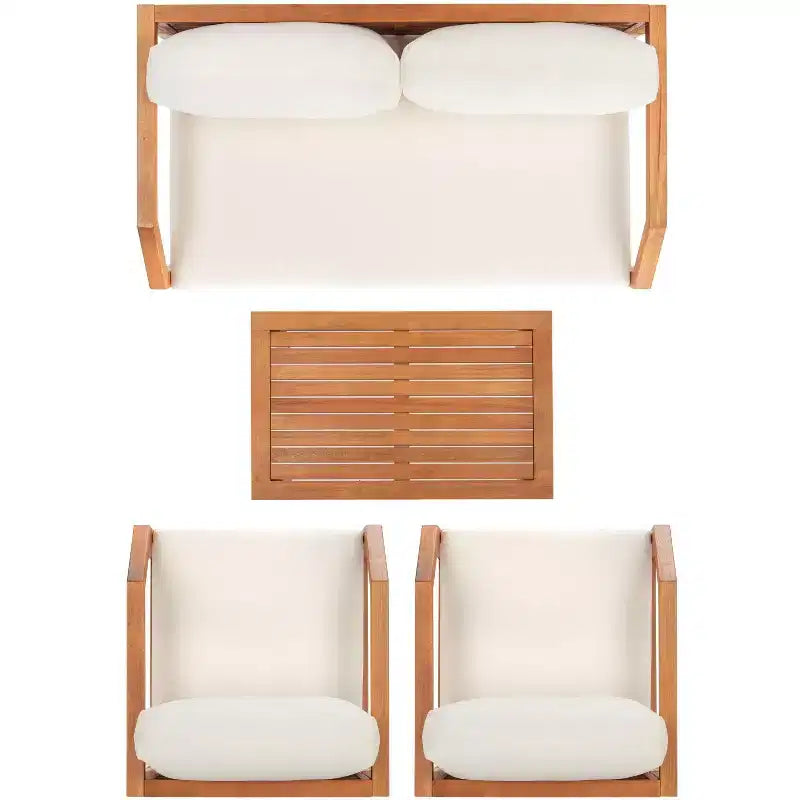 Conjunto de sala de 4 piezas Dren - Interior/exterior - PAT7067 - Safavieh