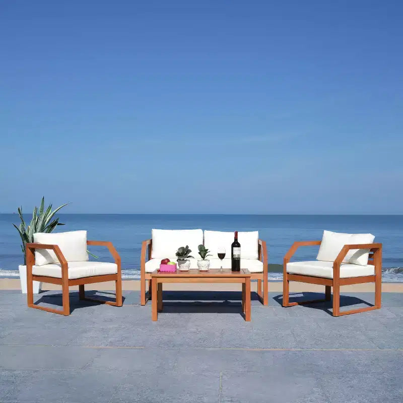 Conjunto de sala de 4 piezas Dren - Interior/exterior - PAT7067 - Safavieh