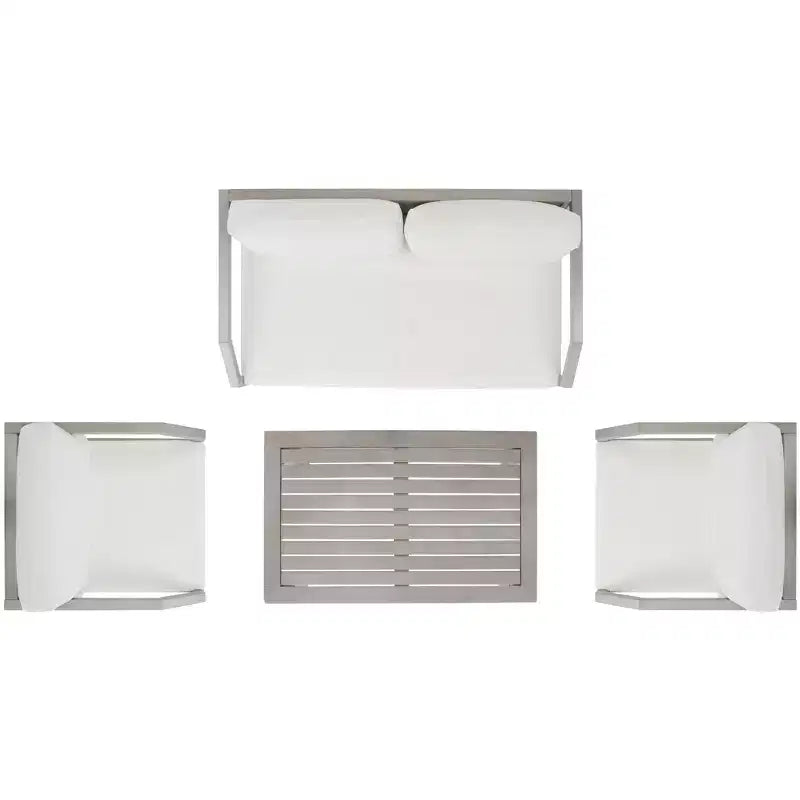 Conjunto de sala de 4 piezas Dren - Interior/exterior - PAT7067 - Safavieh