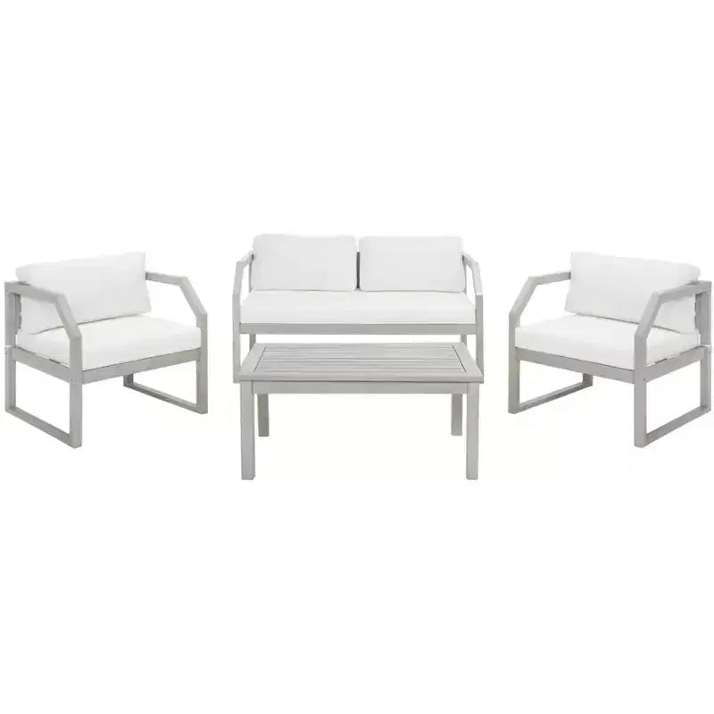 Dren 4 Piece Living Set - Indoor/Outdoor - PAT7067 - Safavieh