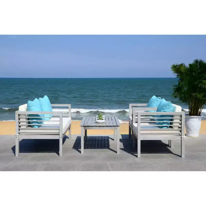 Conjunto de patio de 4 piezas Alda - Interior/exterior - PAT7033 - Safavieh