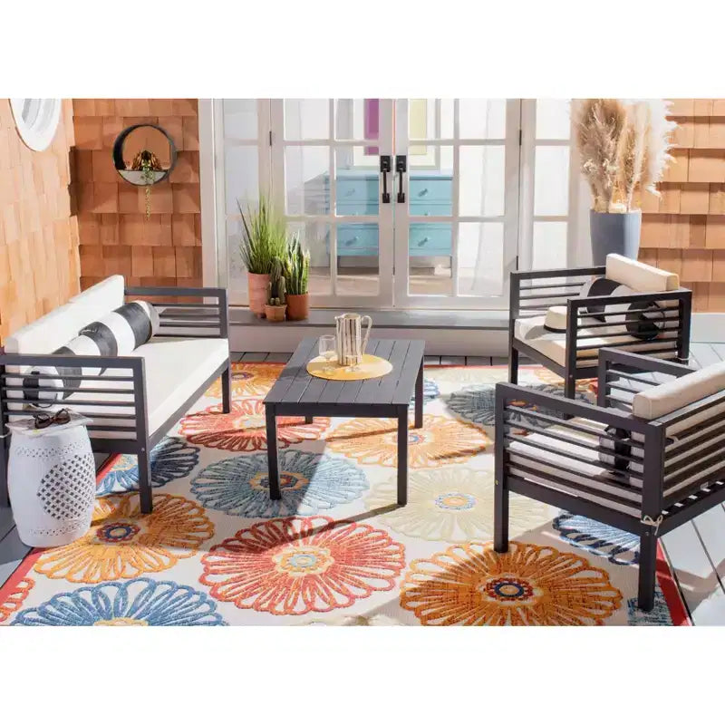 Conjunto de patio de 4 piezas Alda - Interior/exterior - PAT7033 - Safavieh