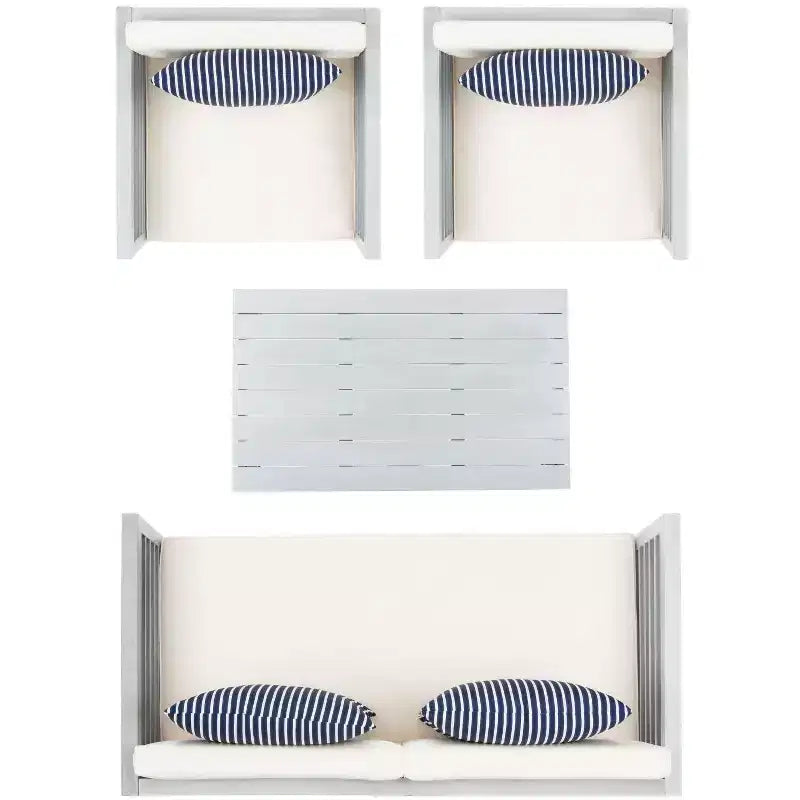 Conjunto de patio de 4 piezas Alda - Interior/exterior - PAT7033 - Safavieh