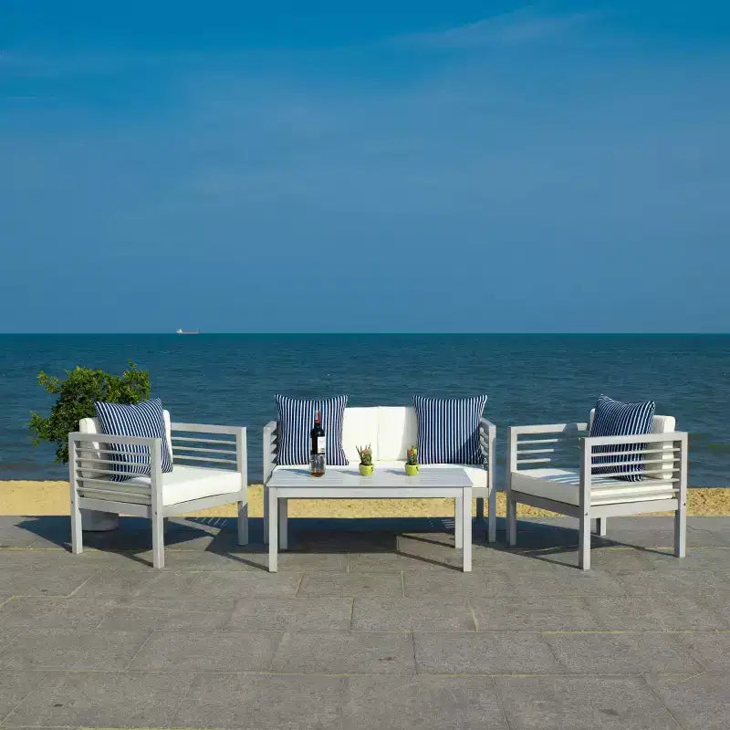 Conjunto de patio de 4 piezas Alda - Interior/exterior - PAT7033 - Safavieh