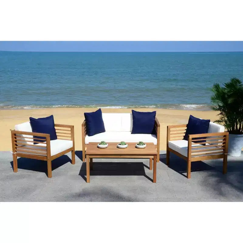 Conjunto de patio de 4 piezas Alda - Interior/exterior - PAT7033 - Safavieh