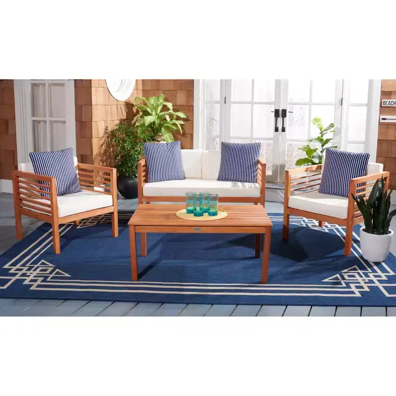 Conjunto de patio de 4 piezas Alda - Interior/exterior - PAT7033 - Safavieh