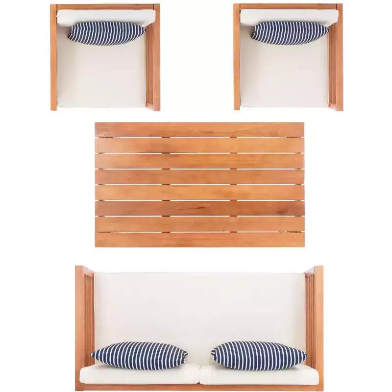 Conjunto de patio de 4 piezas Alda - Interior/exterior - PAT7033 - Safavieh