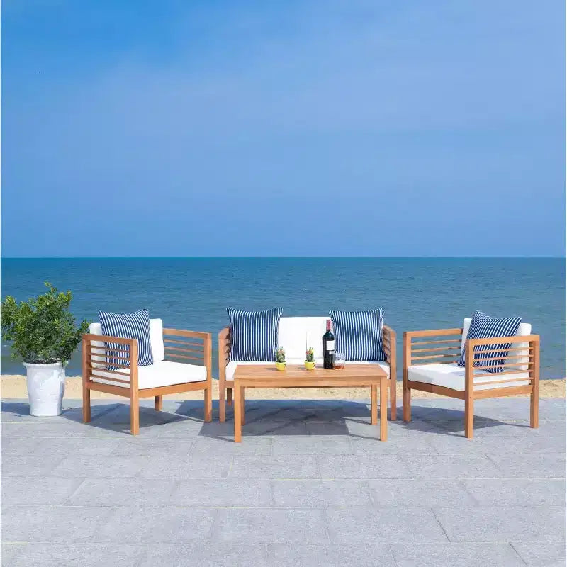 Conjunto de patio de 4 piezas Alda - Interior/exterior - PAT7033 - Safavieh