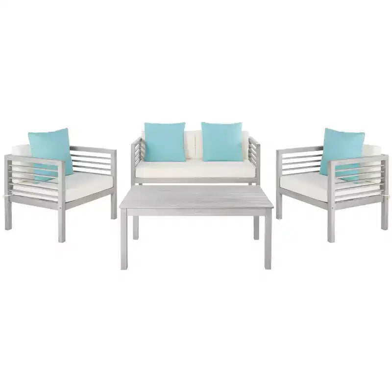 Alda 4-teiliges Gartenmöbel-Set - für Innen- und Außenbereiche - PAT7033 - Safavieh