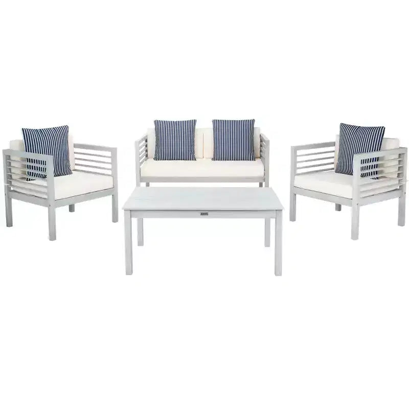 Alda 4-teiliges Gartenmöbel-Set - für Innen- und Außenbereiche - PAT7033 - Safavieh