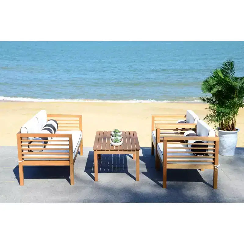 Alda 4-teiliges Gartenmöbel-Set - für Innen- und Außenbereiche - PAT7033 - Safavieh