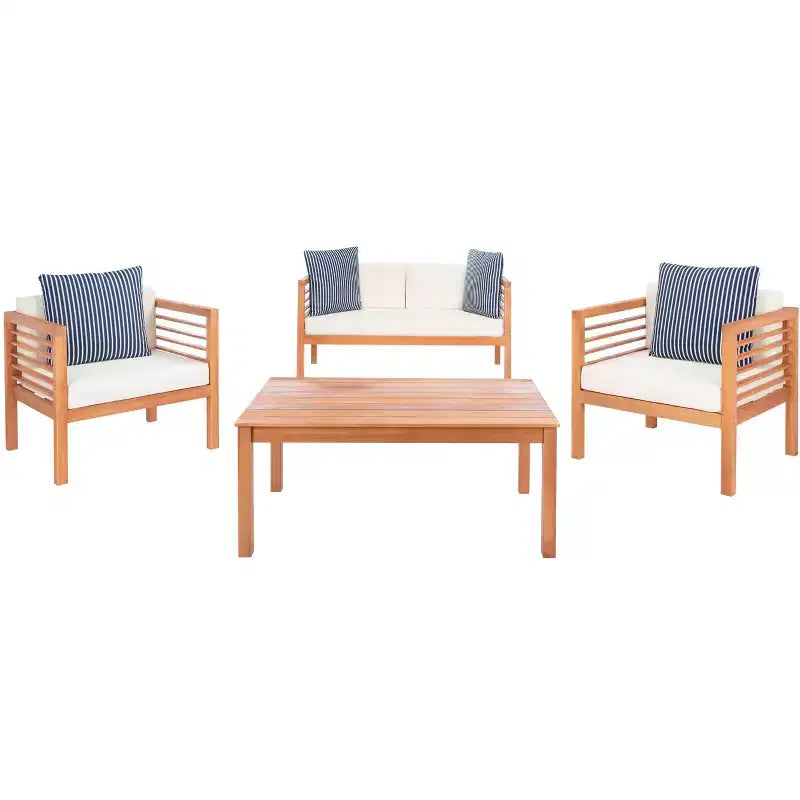 Alda 4-teiliges Gartenmöbel-Set - für Innen- und Außenbereiche - PAT7033 - Safavieh