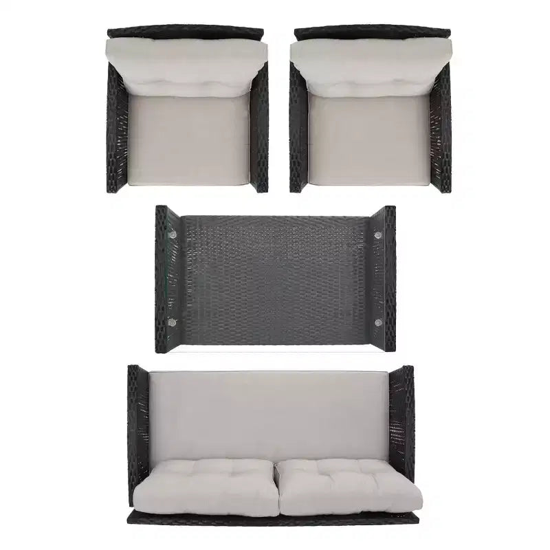 Conjunto de sala de 4 piezas Vellor - Interior/exterior - PAT7516 - Safavieh