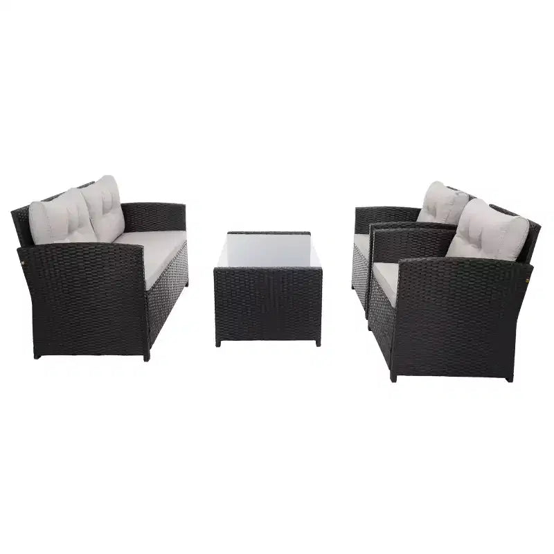 Conjunto de sala de 4 piezas Vellor - Interior/exterior - PAT7516 - Safavieh