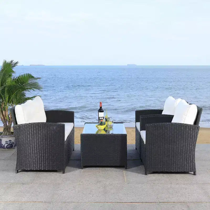 Conjunto de sala de 4 piezas Vellor - Interior/exterior - PAT7516 - Safavieh