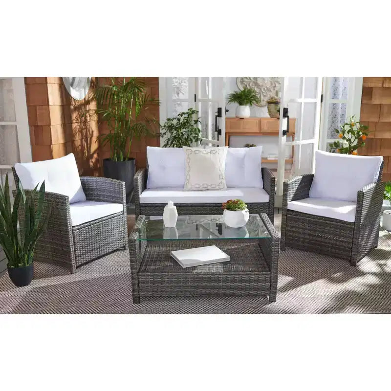 Conjunto de sala de 4 piezas Vellor - Interior/exterior - PAT7516 - Safavieh