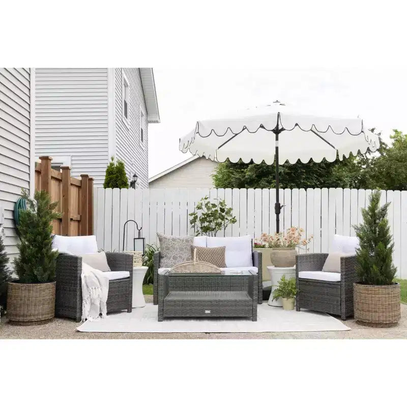 Conjunto de sala de 4 piezas Vellor - Interior/exterior - PAT7516 - Safavieh