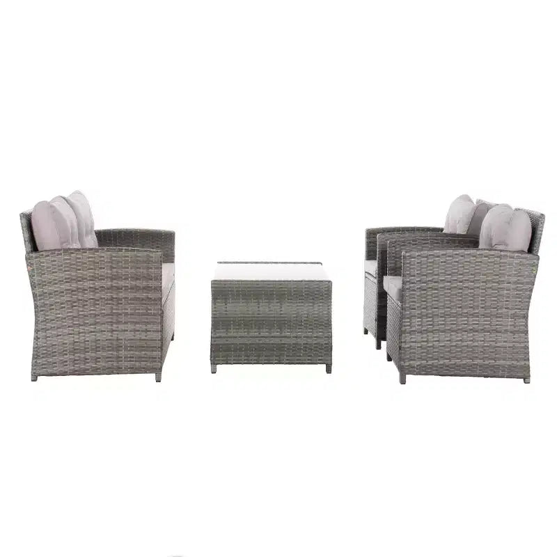 Conjunto de sala de 4 piezas Vellor - Interior/exterior - PAT7516 - Safavieh
