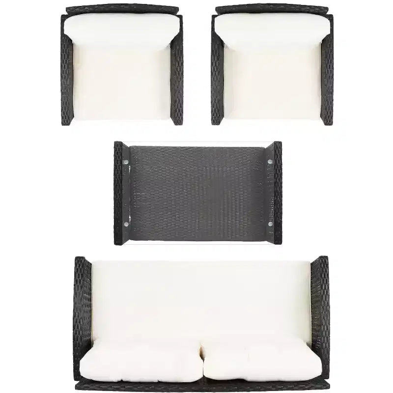 Conjunto de sala de 4 piezas Vellor - Interior/exterior - PAT7516 - Safavieh