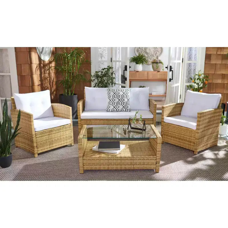 Conjunto de sala de 4 piezas Vellor - Interior/exterior - PAT7516 - Safavieh