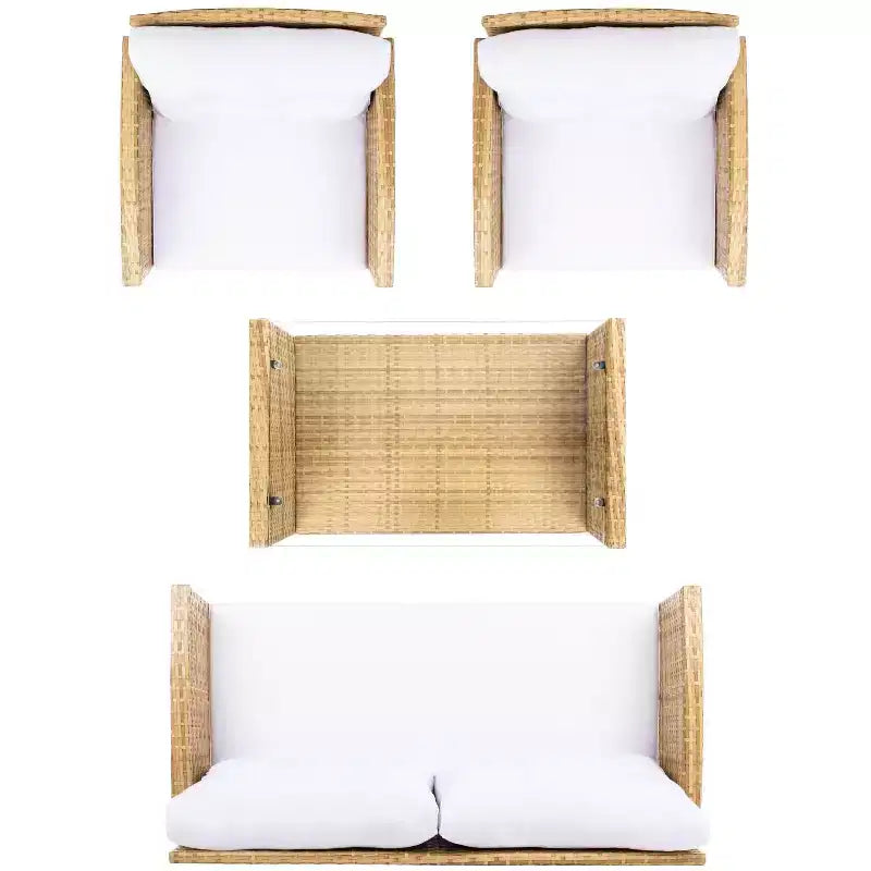 Conjunto de sala de 4 piezas Vellor - Interior/exterior - PAT7516 - Safavieh