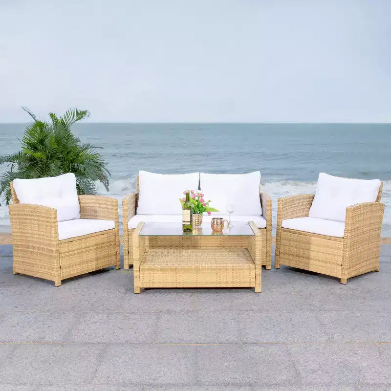 Conjunto de sala de 4 piezas Vellor - Interior/exterior - PAT7516 - Safavieh