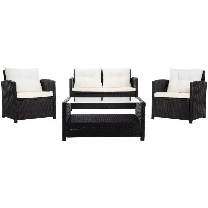 Vellor 4 Piece Living Set - Indoor/Outdoor - PAT7516 - Safavieh