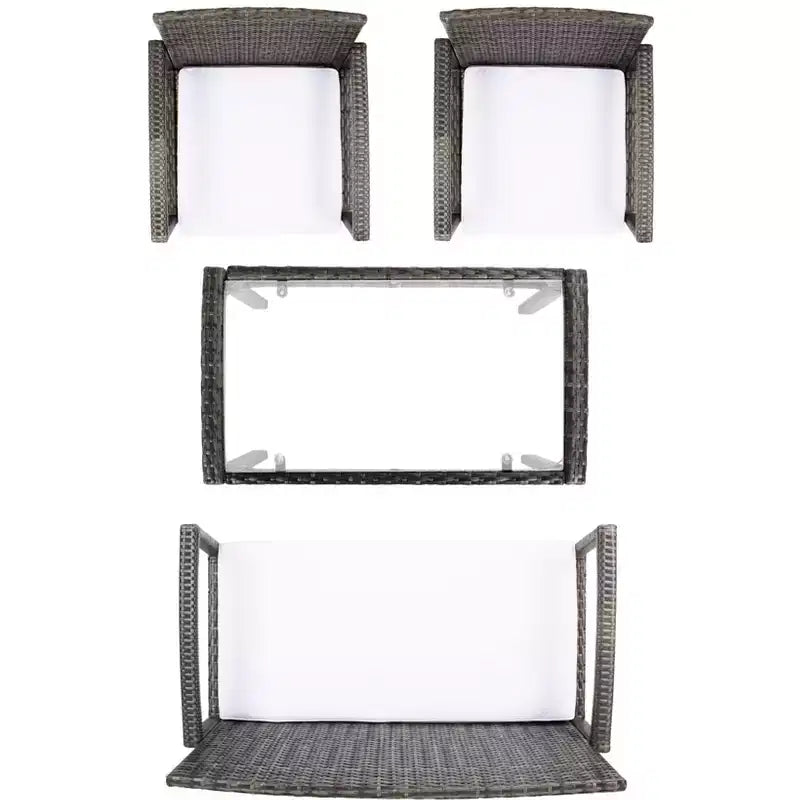Juego de sala Bassey de 4 piezas - Interior/exterior - PAT7507 - Safavieh