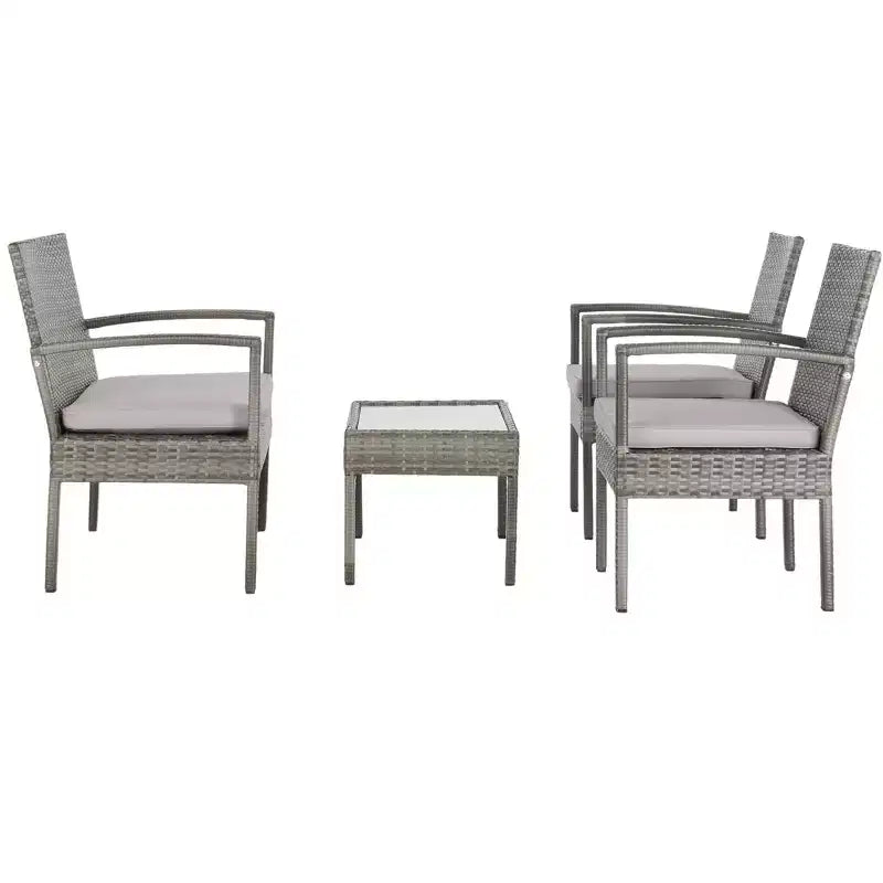 Juego de sala Bassey de 4 piezas - Interior/exterior - PAT7507 - Safavieh