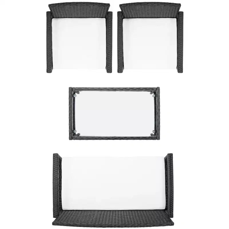 Juego de sala Bassey de 4 piezas - Interior/exterior - PAT7507 - Safavieh