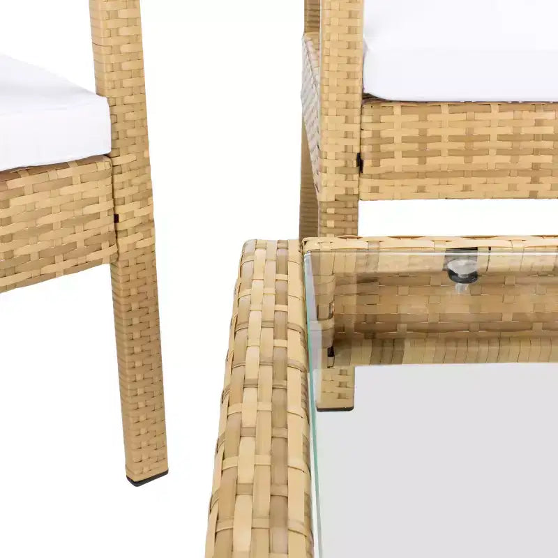 Juego de sala Bassey de 4 piezas - Interior/exterior - PAT7507 - Safavieh