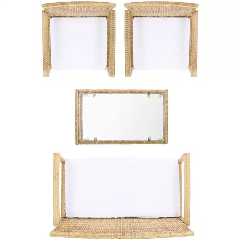 Juego de sala Bassey de 4 piezas - Interior/exterior - PAT7507 - Safavieh