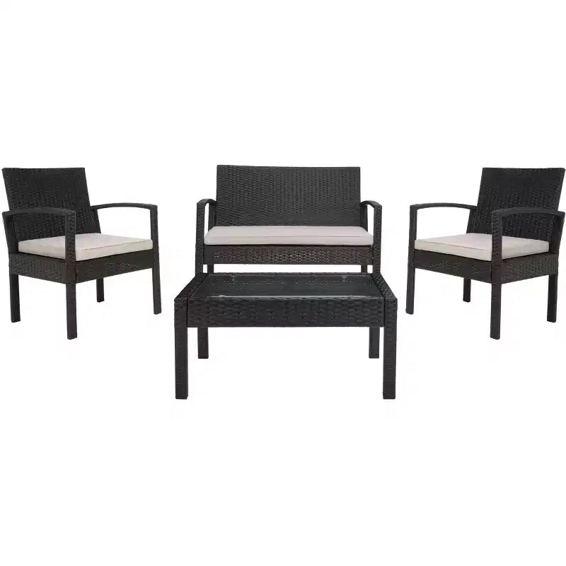 Bassey 4-teiliges Wohnset - Innen-/Außenbereich - PAT7507 - Safavieh