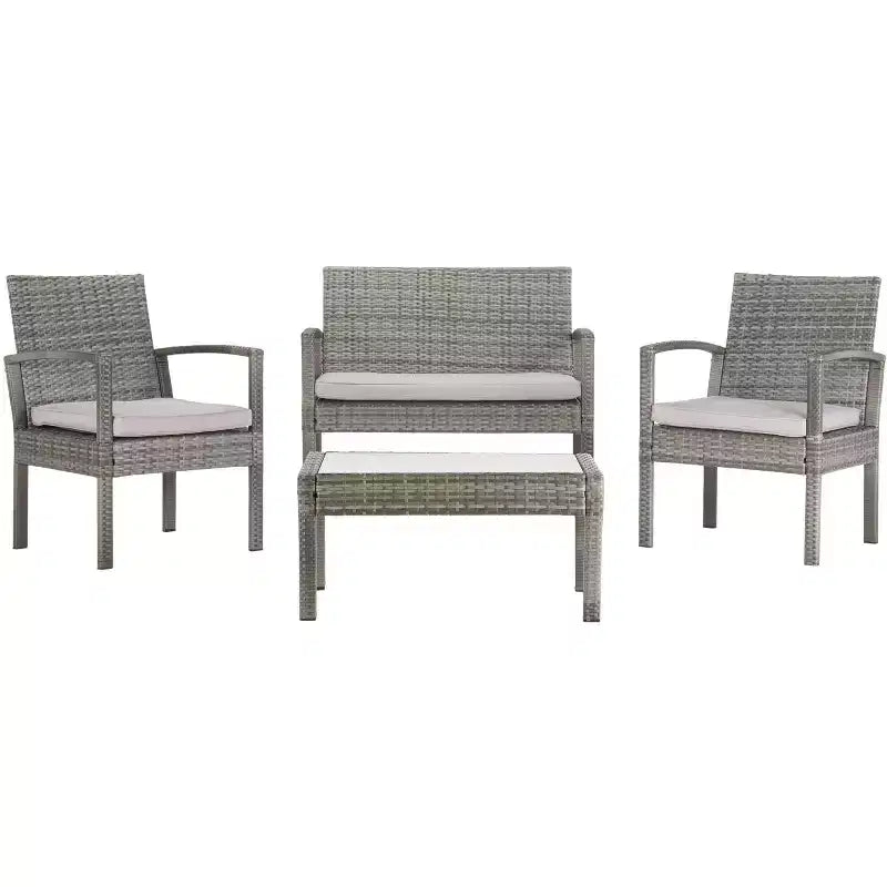 Bassey 4-teiliges Wohnset - Innen-/Außenbereich - PAT7507 - Safavieh