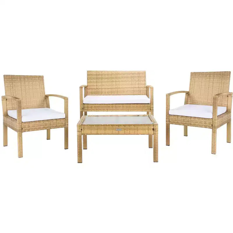Bassey 4-teiliges Wohnset - Innen-/Außenbereich - PAT7507 - Safavieh