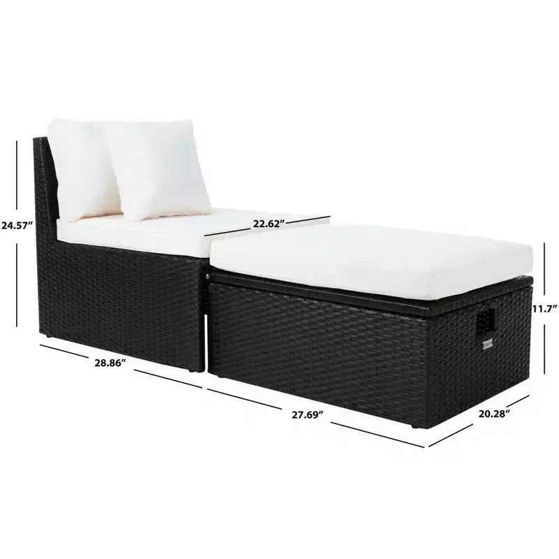 Pramla conjunto de sofá y otomana para patio - Interior/exterior - PAT7515 - Safavieh