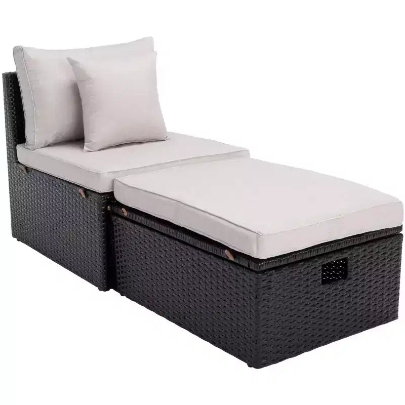 Pramla conjunto de sofá y otomana para patio - Interior/exterior - PAT7515 - Safavieh